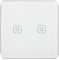 Yagusmart TuYa ZigBee Smart Switch, No Neutral Wire Required, Need to Work with TuYa ZigBee Hub, APP Remote Control, Voice Control(2 gang)