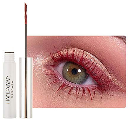 Allbestaye Bunt Wimperntusche Wasserfest Feiner Pinsel Grün Schwarz Weiß Wimpern Long-lasting (11#)