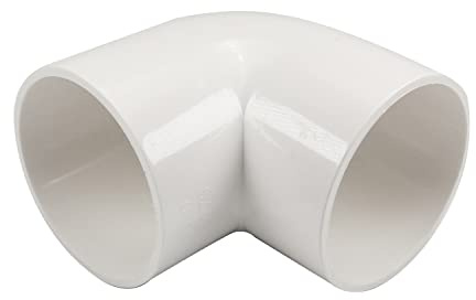 MroMax Raccord coudé en PVC 75 mm à 90 degrés Blanc