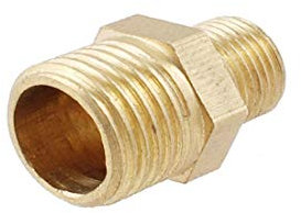 New Lon0167 Gold Tone Vorgestellt Brass 15/32' 'x zuverlässige Wirksamkeit 9/25' 'Sechskant-Reduziernippel-Adapter(id:e72 17 8d ecc)