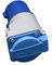 Adaptador Industrial IP44 2P+T, con Conector Macho a Schuko, Ideal para conectar Equipos eléctricos en entornos industriales y Exteriores.