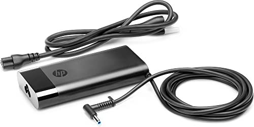 HP Pavilion 150W High Power Adapter - (4.5mm Plug, Stylized Design), Dark Silver