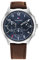 Tommy Hilfiger Multi Zifferblatt Quarz Uhr für Herren mit Braunes Lederarmband - 1791855