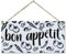 CARISPIBET Guten Appetit! | Küchenschild, Dekoration für zu Hause und Innenräume, Dekoration für Zuhause, 15 x 30 cm