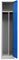 Schrank & Stuhl Spind – Metallspind mit einem Abteil in 180 x 41,5 x 50 cm, inkl. Hutboden, Trennwand und Drehriegelverschluss, Lieferung komplett montiert, Grau/Blau