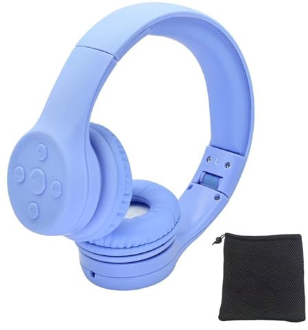 YUSONIC Kids Wireless Headphones Bluetooth, Wireless Headphone for Toddler Baby with Sharing Port, Kids Headphones with Mic for Boys Girls. (E2 Sky Blue)