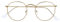OPULIZE Sol - Lesebrille Blaulichtfilter Runder Metall Retro Rahmen Verbessern Den Schlaf Computer Gaming Entspiegel Gold Herren Damen B94-9 +1.00