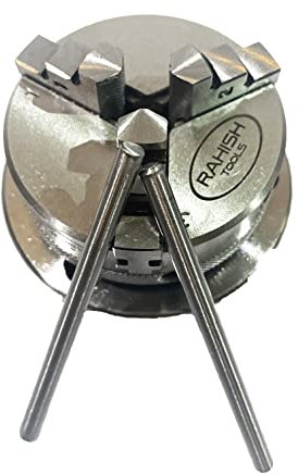 65 mm 3 Jaws self Centering chuck M14 x 1 Unimat Thread-Lathe with Back Plate & T-nuts for Rotary Table Milling and Engineering Tools