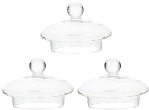 Operitacx 3pcs Glass Tea Strainer Replacement Lid for Teapot Leak-proof Sealing Caps for 600ml Pot Portable and Light Weight Easy to Carry and Use