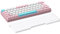 ATTACK SHARK 61 Keys CNC Acrylic Wrist Rest, Ergonomic Keyboard Palm Rest,60 Percent Layout, Portable Anti Slip Clear Frosted Hand Rest,Desk Accessories for Game Playing/Office Typing