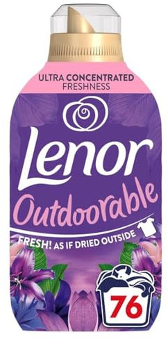 Lenor Outdoorable Moonlight Fabric Conditoner, Long Lasting Floral Scent WIth Softness, 1.064L (76 Washes)