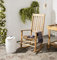 SAFAVIEH Hölzernes Outdoor-Stuhl mit Schaukelstuhl, Teak