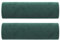 vidaXL 2X Cojines Decorativos Almohada para Sofá Silla Sala de Estar Salón Dormitorio Habitación Coche Hogar Interior Terciopelo Verde Oscuro