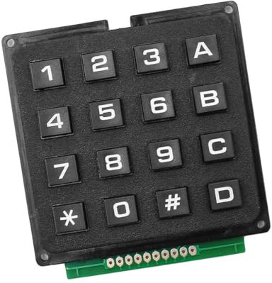 Alnicov 2PCS 4 x 4 Matrix Keypad Membrana Teclado Módulo Interruptor con 16 Teclas Pulsadores para MCU
