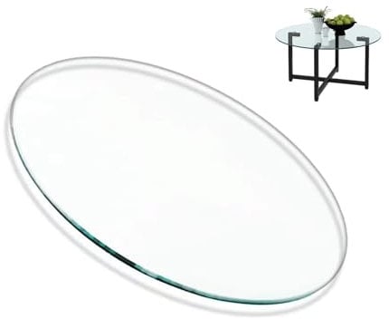 Tischplatte Aus Sicherheitsglas, Tisch Glasplatte, Rundes Glas GroßE Arbeit Stabile Tischplatte, Runde Tischplatte Aus GehäRtetem, Transparent Rund, Glastisch Tisch Glasplatte ( Size : 70CM(28INCH) )