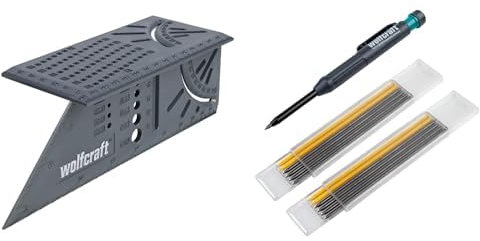 wolfcraft 3D-Gehrungswinkel + Tieflochmarker-Set