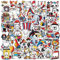 Zirkus Aufkleber 50 Stück Vinyl Cartoon Funny Zirkusmuster Aufkleber für Laptop Skateboard Scrapbook Gepäck Telefon Auto Fahrrad Gitarre,Wasserdicht Cute Tierschau Sticker für Kinder Erwachsene