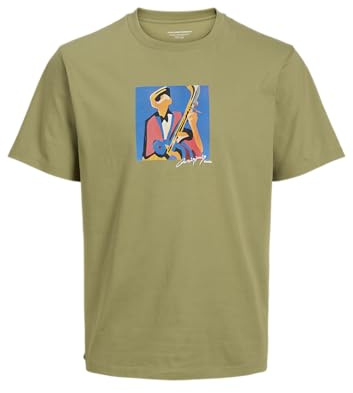 JACK & JONES Jormanchester Cubism Front Tee Ss Cn