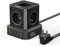 100W PD3.0 Multiprise USB Cube, TOPREK 10 en 1 Cube Rallonge Multiprise avec 5 Prises AC Française(4000W/16A), 100W 5 Ports USB Charge Rapide GaN Tech Multiprise Électrique avec Interrupteur, 2M Câble