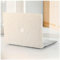 BYCeKe Kompatibel mit MacBook Pro 16 Zoll Hülle 2024-2021 M4-M1 Pro/Max A3403 A3186 A2991 A2780 A2485,für Mac Case,Weich Leder Plastik Hartschale mit Tastaturschutz für 16 Zoll,Plüsch Beige