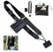 Difistik Clip and Go Strap for Phone with Wallet Crossbody, Phone Strap with Zippered Pouch, Adjustable Chain Lanyard with Leather Wallet, for All Phones, Black