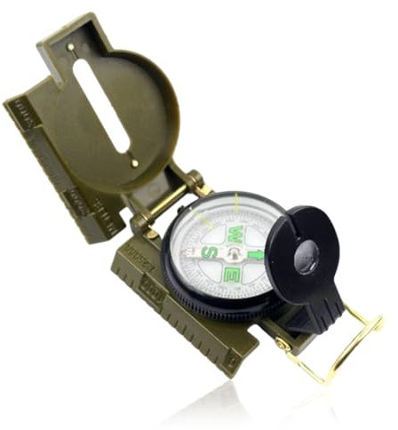 Militär Marschkompass, Professioneller Kompass,Multifunktioneller Handkompass, Peilkompass Kompass Compass für Jagd Wandern und Aktivitäten Camping im Freien