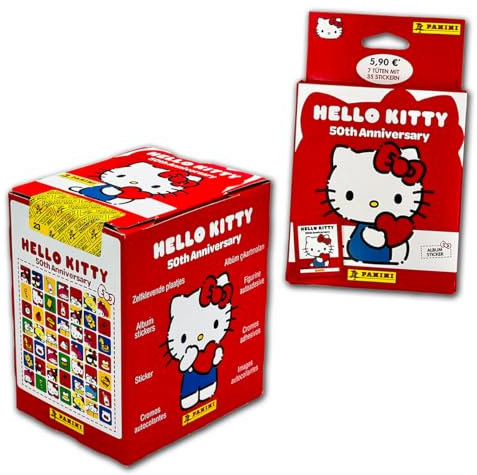 Panini Hello Kitty 50th Anniversary – Stickerkollektion (Sticker-Mania-Bundle)