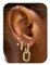 VIDONIO 4 Paar Ohrringe Silber 925 Set für Damen - Ohrringe Gold Kleine Creolen & Ohrstecker Hypoallergen 14K Vergoldet Zirkonia Stapelbar Wasserdicht, Knorpel Schmuck für Mehrere Piercings