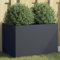 CKioict Porta piante da interno Vasi alti da esterno Fioriere da esterno grandi Fioriera Antracite 62x30x29 cm in Acciaio Per Piante,Fiori,Frutta e Verdura