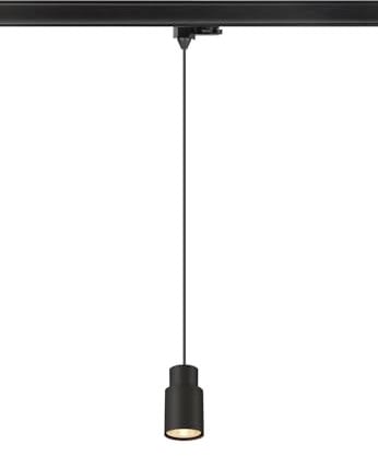 SLV PURI 2.0 Tube, 3~ Pendelleuchte, GU10, Pendellänge 200 cm, 1x max. 6 W, schwarz