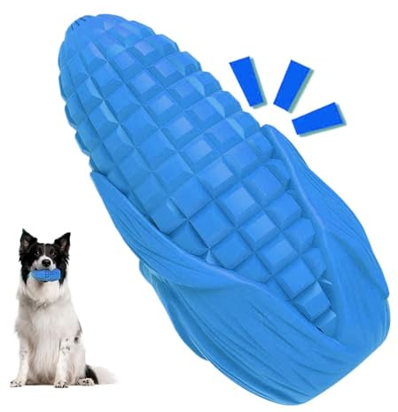 Sionhiuo Dog Bite Toy, Chew Toy for Dogs, Chew Corn Stick, Squeaky Teeth Toy for Puppies, Yellow Corn Sticks Toy, Rubber Dog Toy for Dogs, Small
