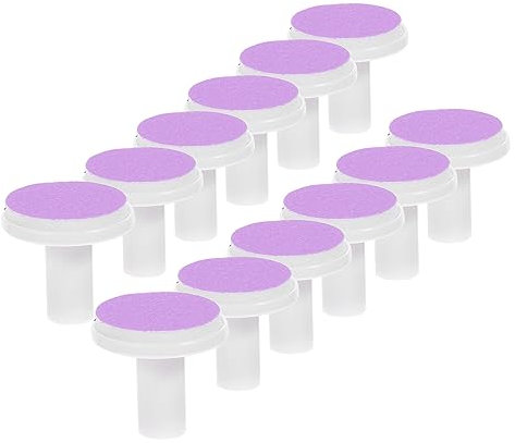 NULYLU 12pcs Nail Grinding Replacement Electric for Safe and Gentle Lightweight and Grinding Accessories for Easy to Use