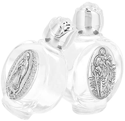 MUELODSIC 2stücke Metallspringbrunnen Für Hochzeiten Heilige Wasserflasche Dekorative Flasche Mit Zufälligem Muster Für Taufen Und Kirchenanlässe