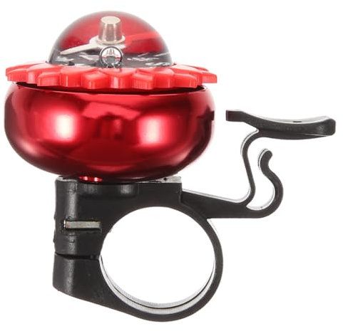 Mipcase Bell Bell for Road Bike Gate Tricycle Compass for Biking Ringing Chain Electric Horn Jersey Road Cycle Hand Air Horn Gauge Doorbell Door Red Aluminum Alloy