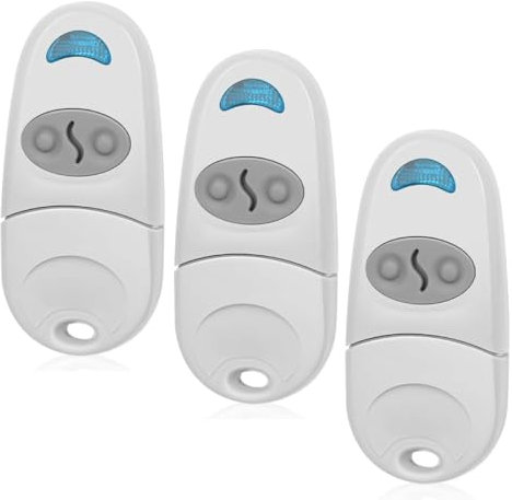 Lot de 3 télécommandes de porte, 2 canaux, 433,92 MHz, compatibles avec 432EE, 432EV, 432NA