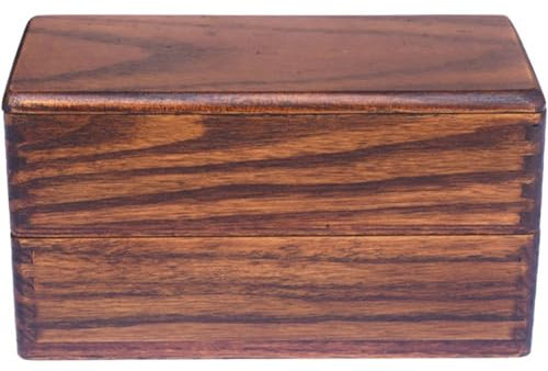 Zghhc Bento-Lunchbox, Japanischer Stil, Traditionelle Bento-Lunchbox Aus Natürlichem Holz, Doppellagige Bento-Box, Sushi-Set-Box Für Reisen, Schule, Camping
