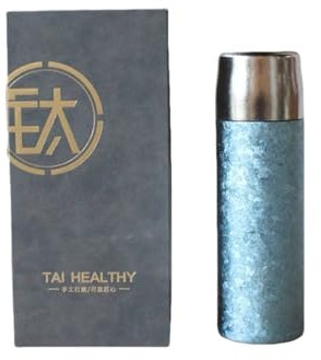 Pure Titanium Insulated Cup, Portable for Car Travel, Large Capacity, Outdoor Sports Water Bottle/17 Oz (Blue,500ml)