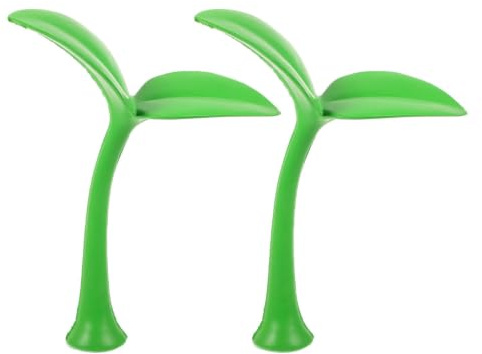 ELAYARD 2Pcs Car Roof Decoration Cute 3D Plant Sprout Stickers Easy Installation Universal Car Roof Accessories and Hood Ornaments for Vehicle Exterior Styling