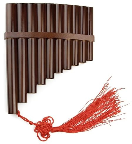 Pan Flute Handmade Musical Instrument 10 Pipes Pan Flute C Key(Type7)