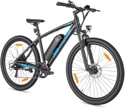 ANCHEER BIKFUN E Bike, 27,5 Trekkingrad E-Bike Herren Damen mit Abnehmbarer 36V 10.4Ah Akku, 250W Motor, 100km Reichweite, Elektrofahrrad mit 7-Gang-Getriebe, Pedelec E-Mountainbike für Erwachsene