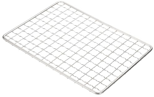 QUARKZMAN Kühlgitter 25 x 30 cm Edelstahl Grillrost Gitterrost Silber | Zum Kochen Braten Grillen Backofen, Spülmaschinengeeignet