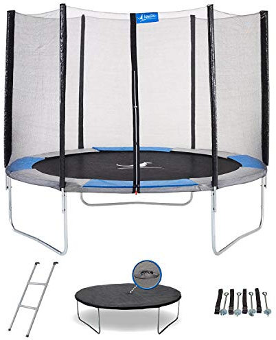 Kangui Ralli Trampoline Rond Bleu/Gris 300 cm