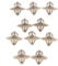 20pcs Plastic Fasteners Side Moulding Lower Trim Clips Replacement for Vauxhall Vivaro