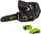 Greenworks GD40TCSK2 Motosega a Batteria con Impugnatura Superiore, Motore Brushless, Lunghezza Barra 25cm, Velocità Catena 12m/s, 2,4kg, Auto-Lubrificante, Batteria 40V 2Ah e Caricabatterie
