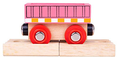 Bigjigs Rail Wood Rose Wagon - d'autres Grandes Marques de Rail en Bois sont compatibles