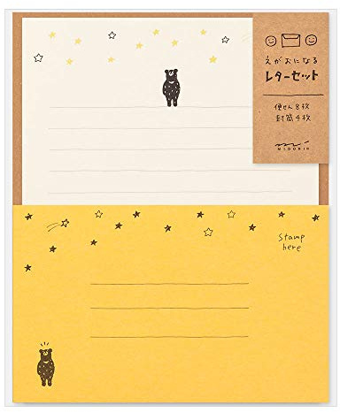 Midori 91802544 Letter Set, Starry Sky Pattern