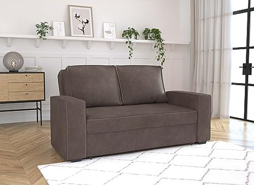 DecoInParis Canapé 3 Places Convertible James (Marron)