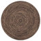 vidaXL Teppich Handgefertigt Kurzflor Wohnzimmerteppich Handwebteppich Juteteppich Läufer Schlafzimmer Flur Jute Geflochten Schwarz Natur 90cm