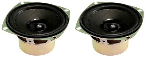 sourcing map 10W 4 Ohm 3 Inch 78x78x39mm Anti-magnetic Speaker Tweeter Speakers 2pcs