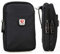 VIIGER Nylon Dual Mobile Phone Holster Versatile Belt Case Holder Mens Belt Pouch w/Clip Smartphone Belt Loop Pouch Bag 2 Zipper Pockets Compatible with iPhone 15 Pro Max 14 Pro Max, black